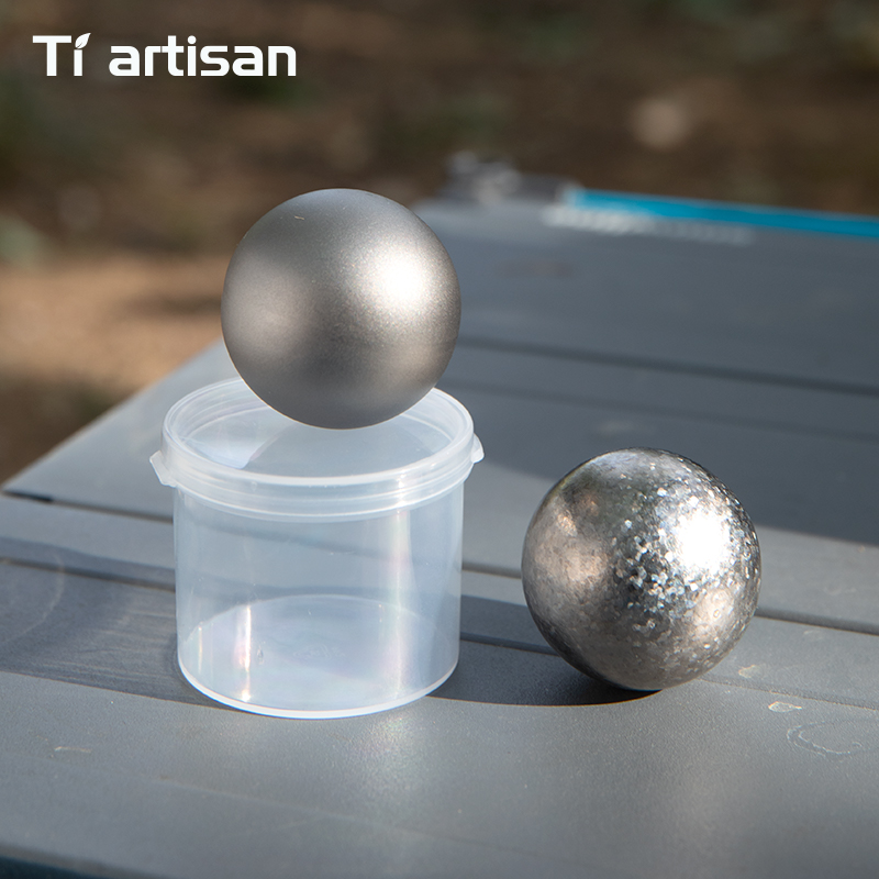 Whiskey Stone Set - Tiartisan 40 mm Titan-Eisball, wiederverwendbar, schnell