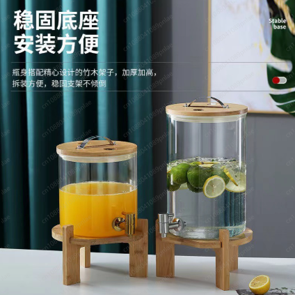 Wine Beer Mix - 11L Glas-Sektweinkühler mit Zapfhahn, Behälter für