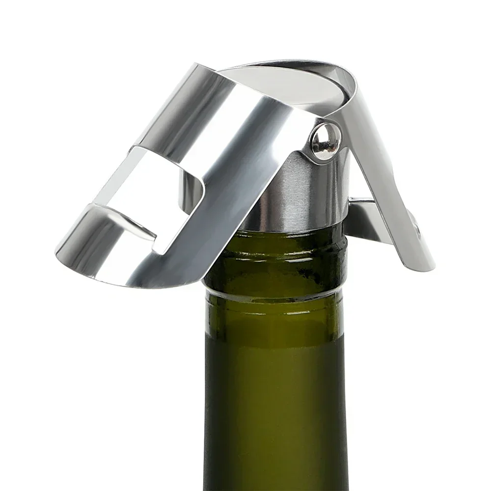 Wine Beer Champagne - 1 Stück Weinflaschenverschluss Bierkorken Edelstahl Champagner-Sektverschluss
