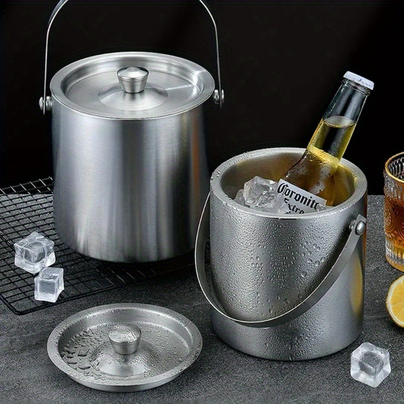 Wine Beer Champagne - 1,6 l/2l/3l Edelstahl isolierter Eis kübel