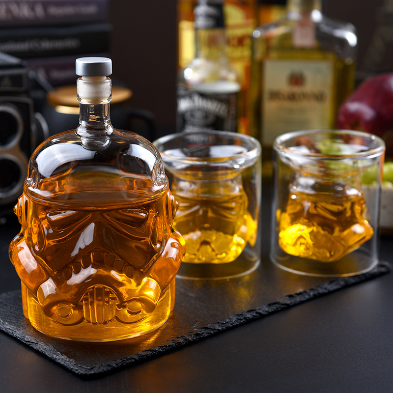 Whiskey Stone Set - Wein Glas Set Storm Trooper Helm
