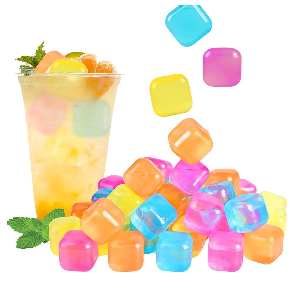 Wine Beer And Spirits - Plastik eiswürfel 20er Pack bunte wieder