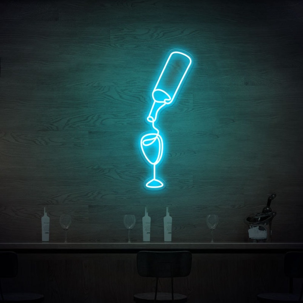 Wein Led Neon Zeichen Lichter  – Wine In Beer Store Bewertung und Preis