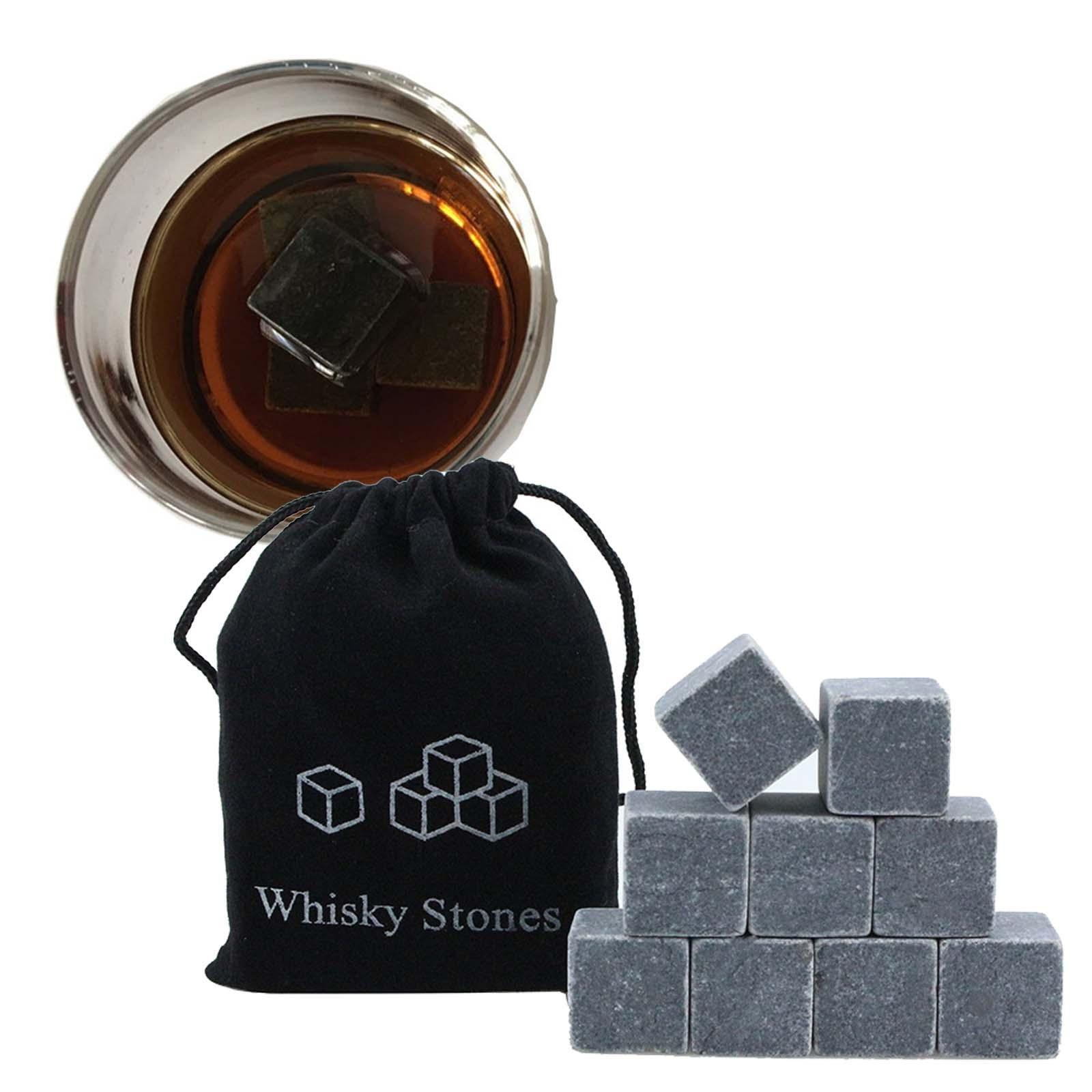 9-teiliges Whiskey-Steine-Set, – Whiskey Stone Set Bewertung und Preis