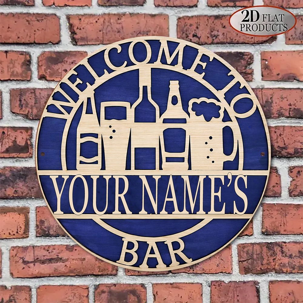 [2D Flach] 1 Stück Personalisi – Wine With Beer Name Bewertung und Preis