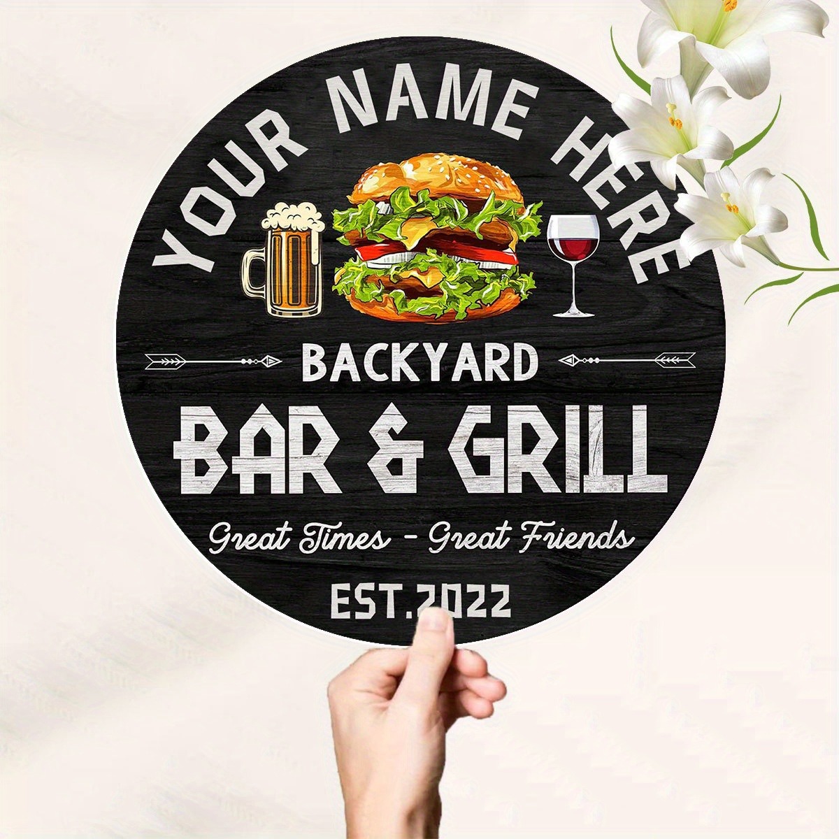 [2D Flach] Burger Wein Bier Pe – Wine With Beer Name Bewertung und Preis