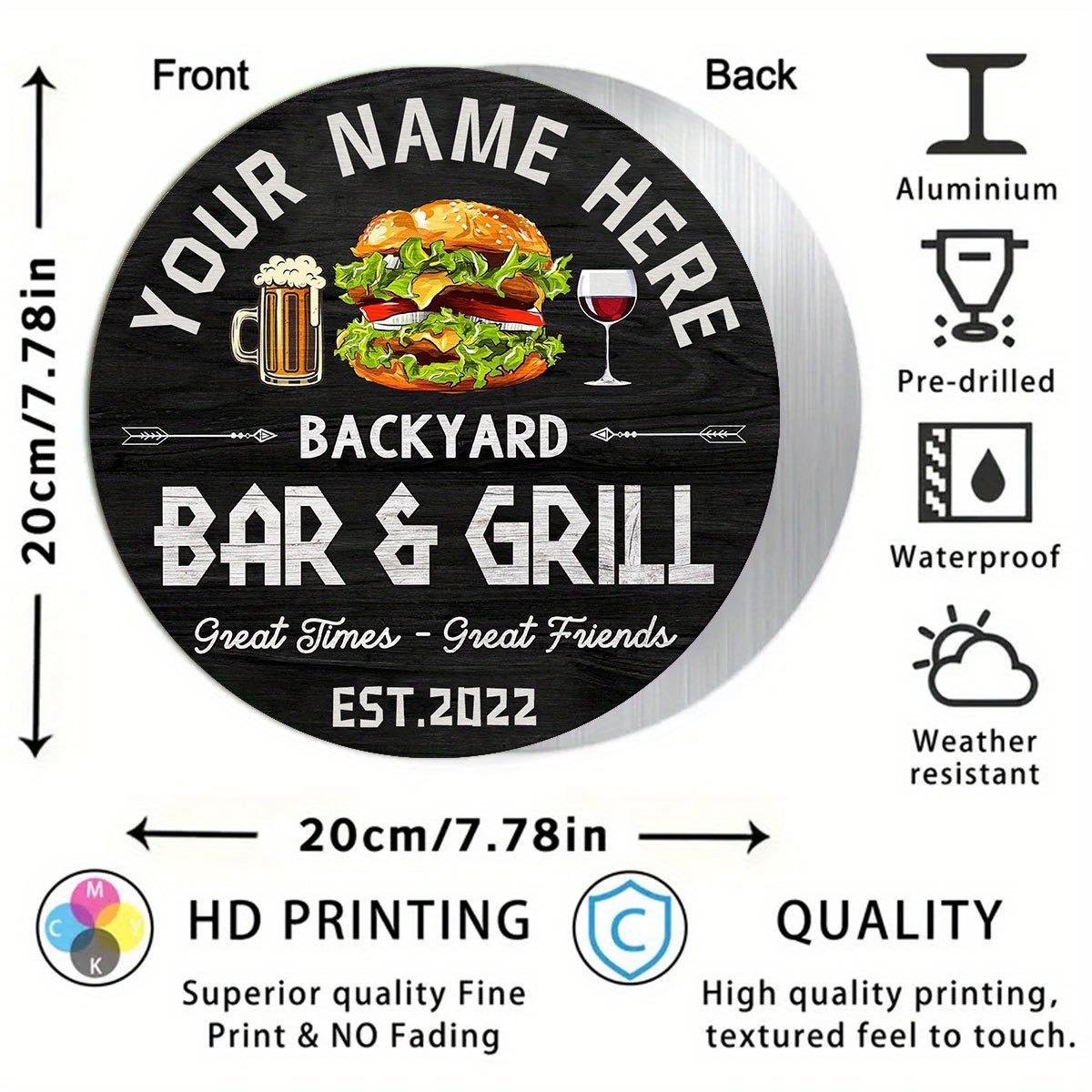 [2D Flach] Burger Wein Bier Pe – Wine With Beer Name Bewertung und Preis