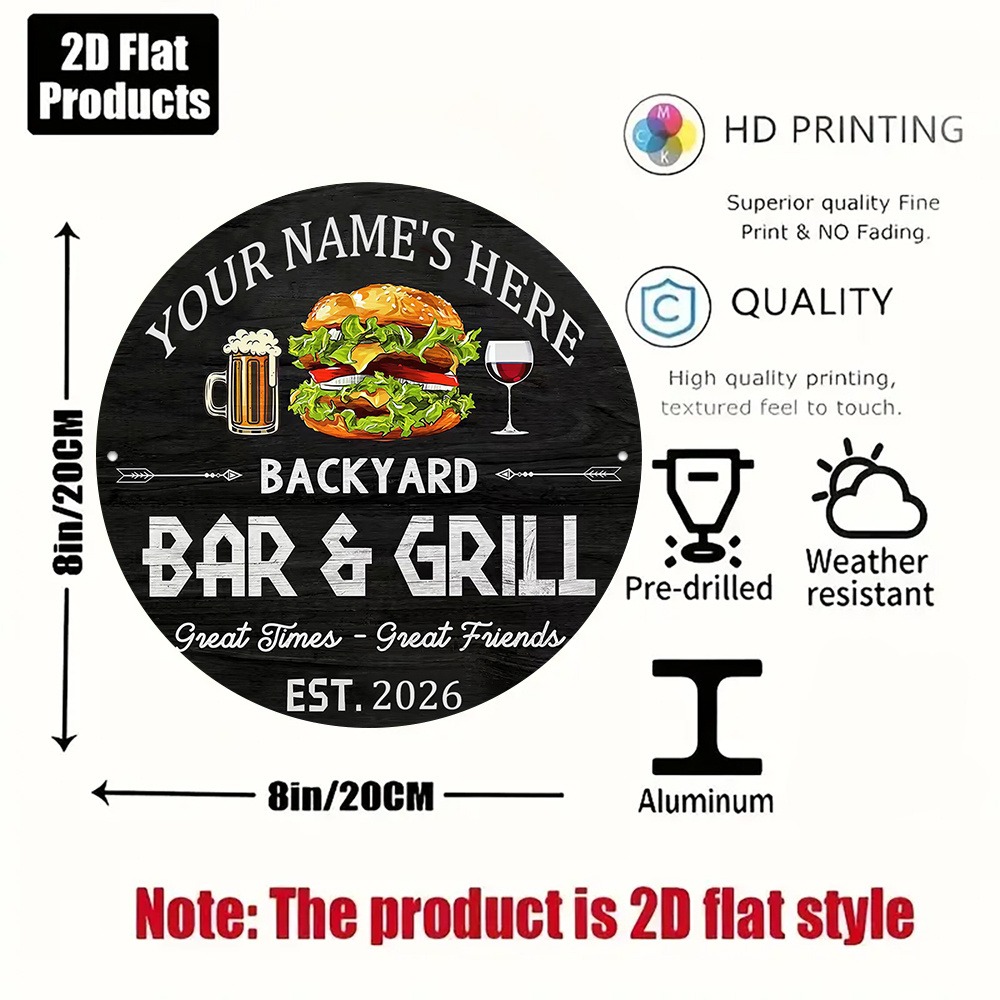 [2D Flach] 1 Stück Individuell – Wine With Beer Name Bewertung und Preis