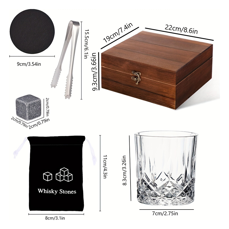 Whiskey-Steine Geschenkset, 8  – Whiskey Stone Set Bewertung und Preis
