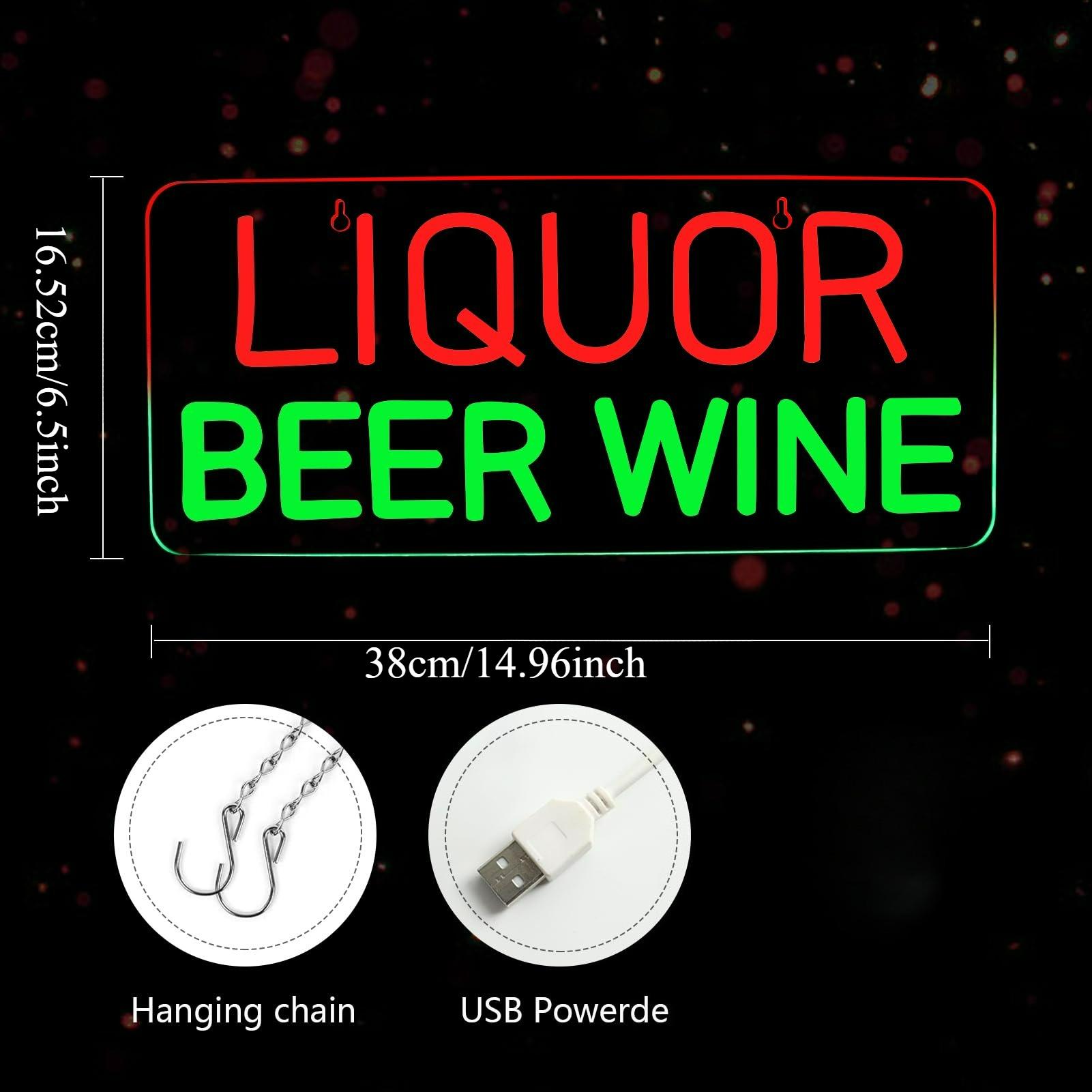 Neon-Schilder für Likör, Bier  – Wine In Beer Store Bewertung und Preis