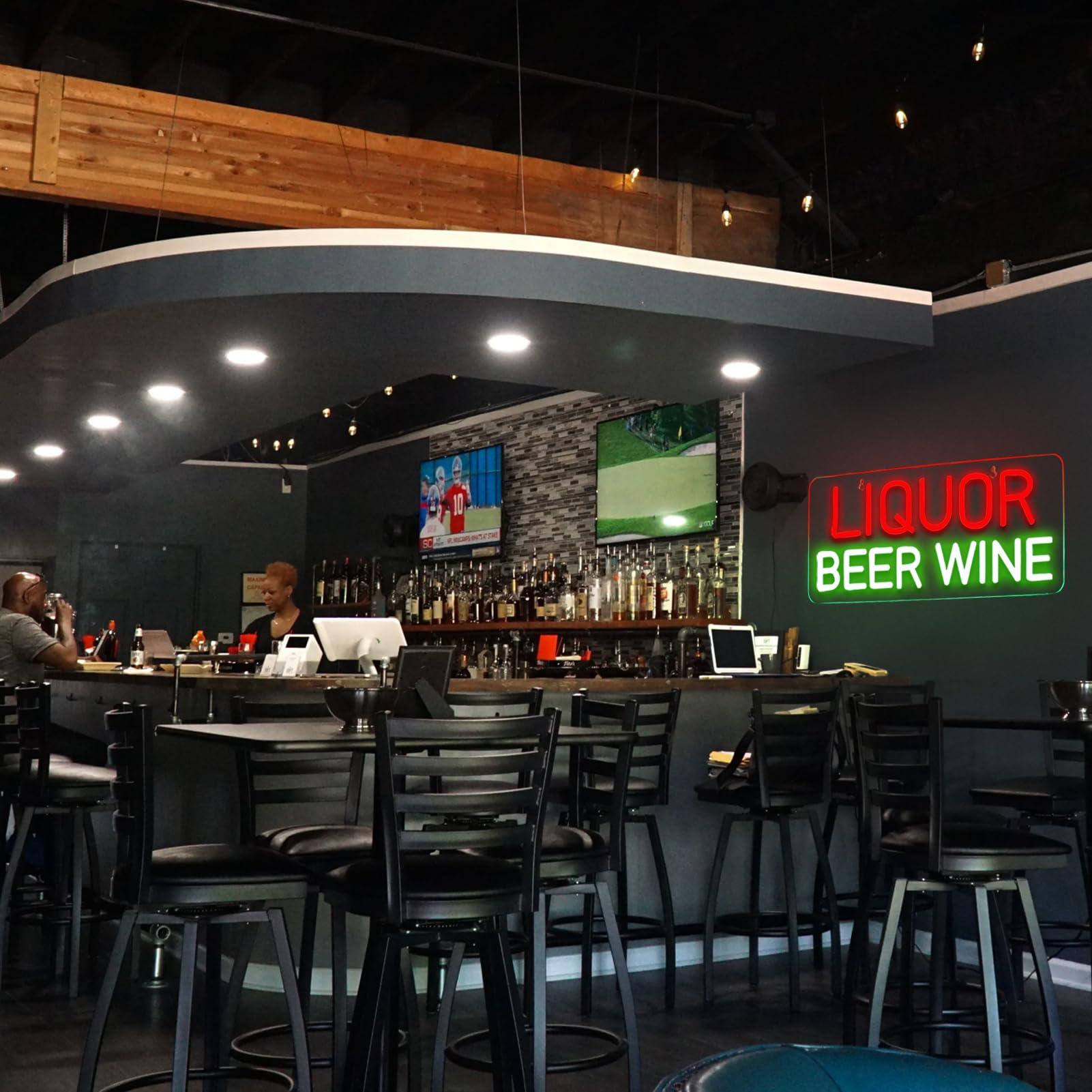 Neon-Schilder für Likör, Bier  – Wine In Beer Store Bewertung und Preis